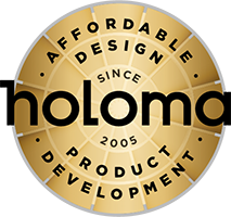 Holoma Affordable Design Product Development gold seal